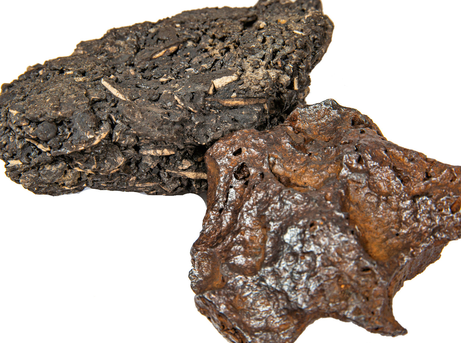 original 1871 great chicago fire melted iron and fused building stone fragments