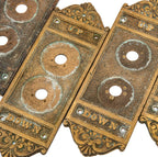 original holabird and roche-designed lot of bronze chicago hotel sherman interior elevator cab call push button plates