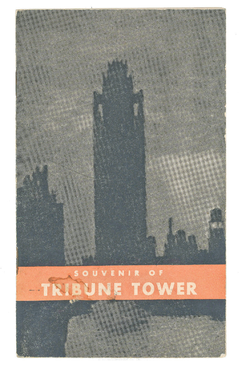 original chicago tribune tower building souvenir booklet and ticket to observation tower