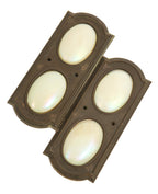 original interior elevator cab floor indicator lights salvaged from herbert hugh riddle's terra cotta-clad mather tower