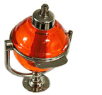 well-maintained original early 20th century penn station interior lavatory tilting glass orb soap dispenser