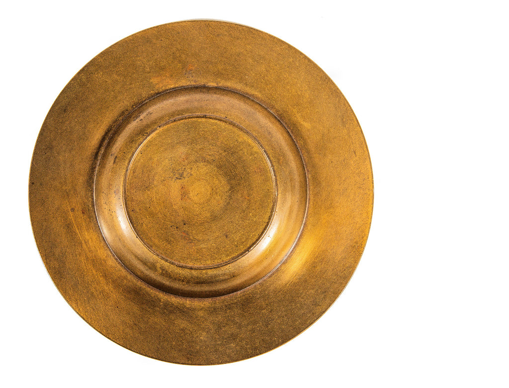 rare original gold-plated cast brass cutler mail chute company cast brass salesman  or advertising tray