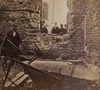 pocket-sized "souvenir" medal representing the first anniversary of the "great chicago fire" of 1871