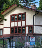 original museum-quality walter burley griffin's 1913 frank a. hindes house leaded glass window