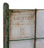 exceptionally rare 1890s early luxfer prism glass transom panel with intact frank lloyd wright-designed patent panel