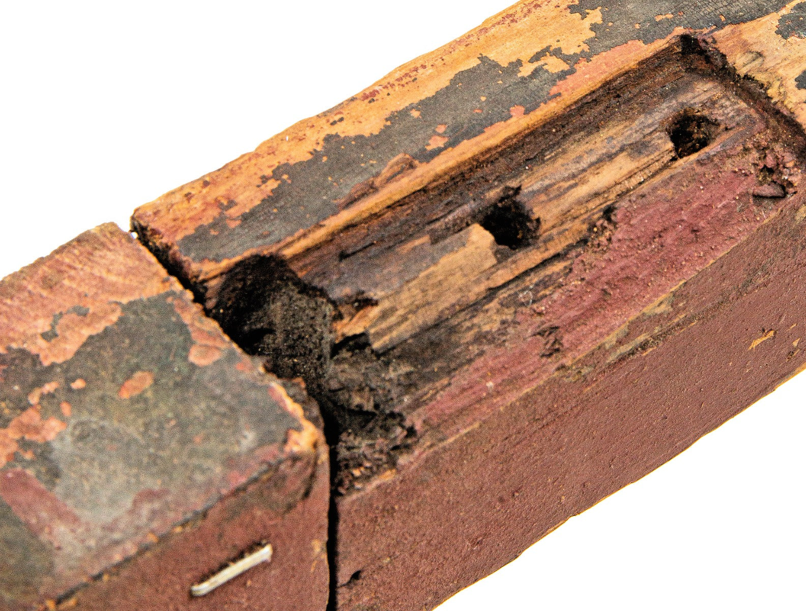 original white glazed terra cotta reliance building roofline module with intact wood sash frame and plate glass window