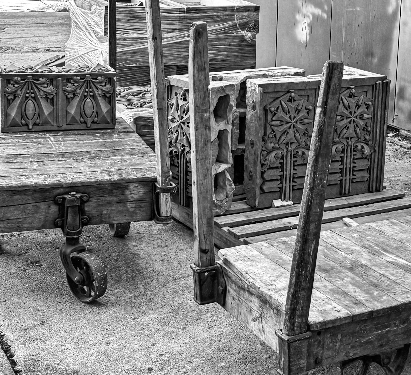 1936-37 thomas a. edison school slip glazed terra cotta main building cornice panel designed by george grant elmslie