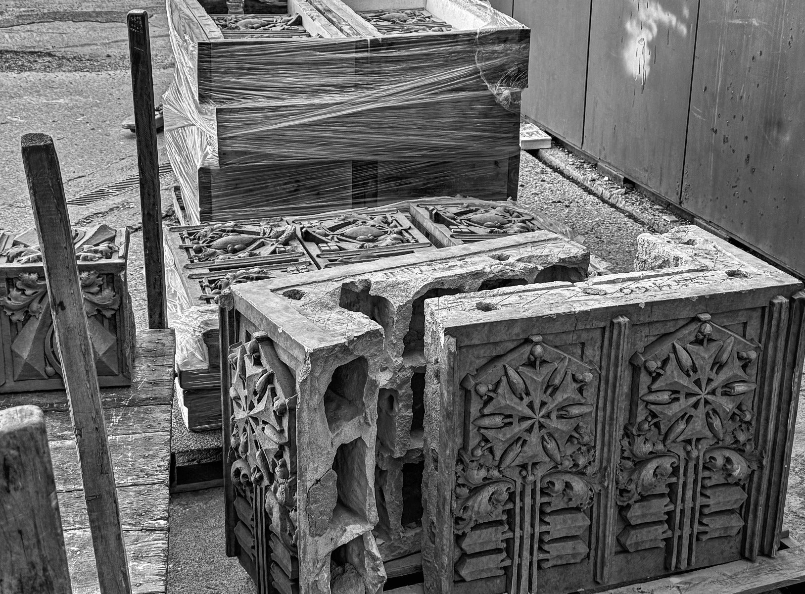 1936-37 thomas a. edison school slip glazed terra cotta main building cornice panel designed by george grant elmslie