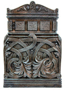 original museum-quality helca iron works 1887-88 john wellborn root-designed cast iron rookery building staircase panel
