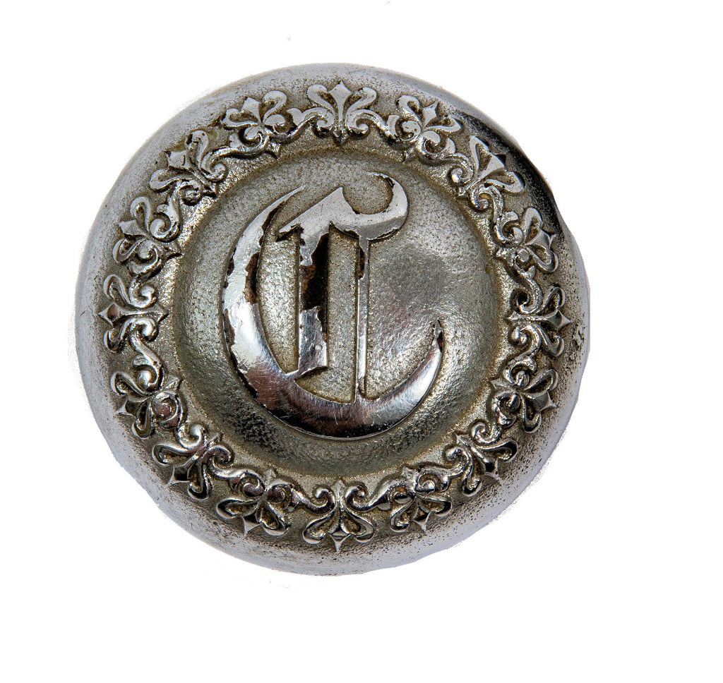 original henry ives cobb-designed cast iron chemical trust building monogrammed doorknob by yale and towne