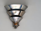 walter von nessen-designed brass and bronze art deco wall sconce from holabird and root's michigan building