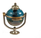 original early 20th century new york city penn station interior lavatory tilting glass orb soap dispenser