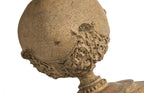 early frank lloyd wright-designed buff-colored sullivanesque terra cotta baluster salvaged from the robert roloson row houses (1894)