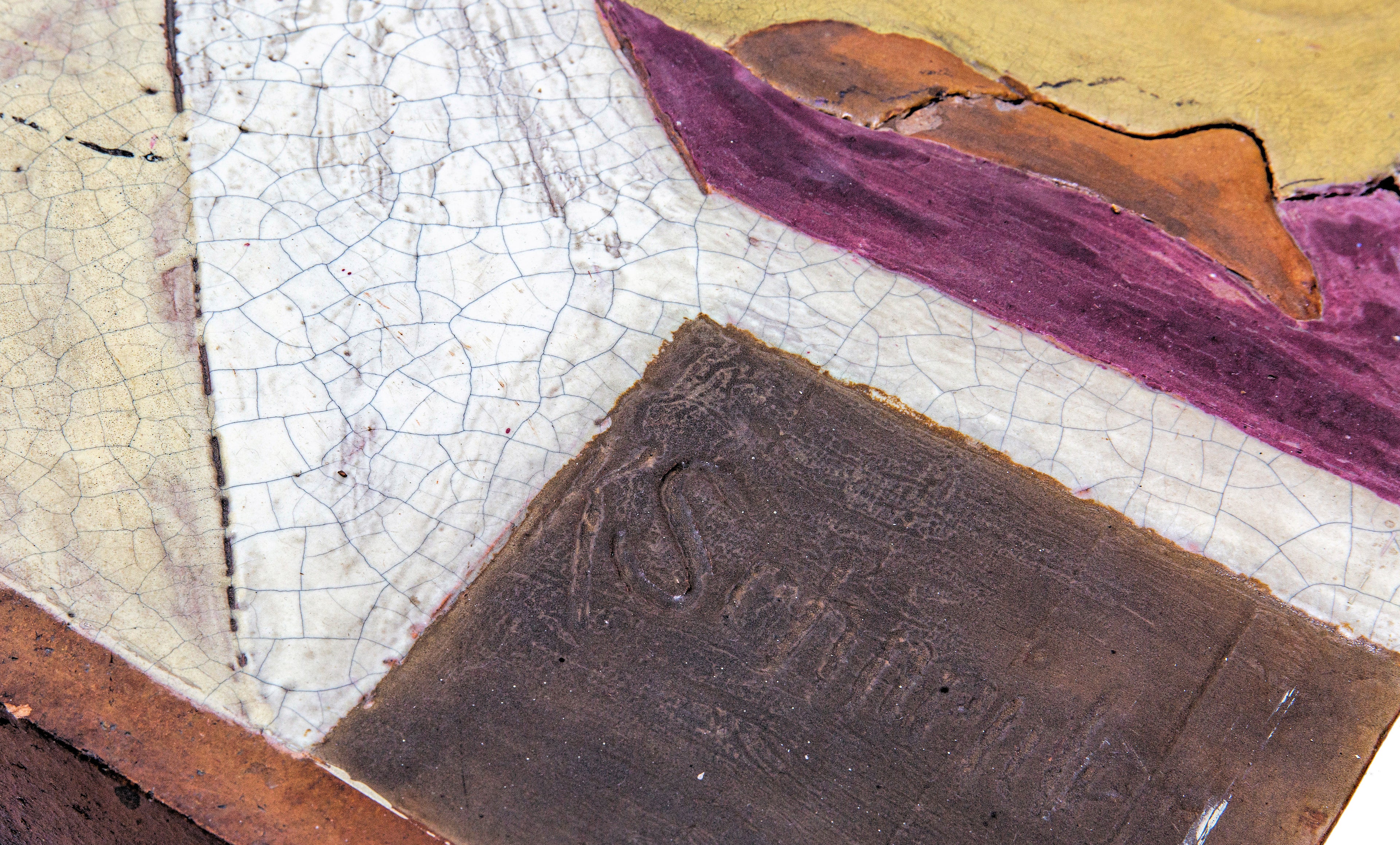 historically important oversized lincoln memorial building (1909) polychromatic glazed terra cotta panel sculpted by kristian schneider for the american terra cotta company, crystal lake, il.