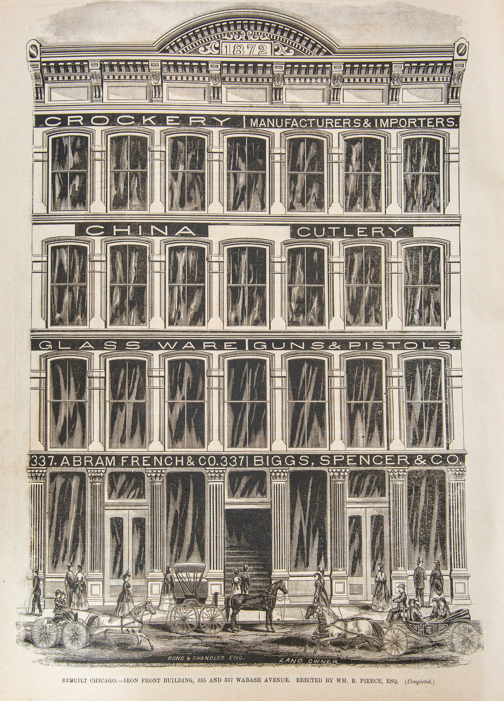 rare folio size 1872 one year from the fire chicago illustrated published by j.m. wing & company
