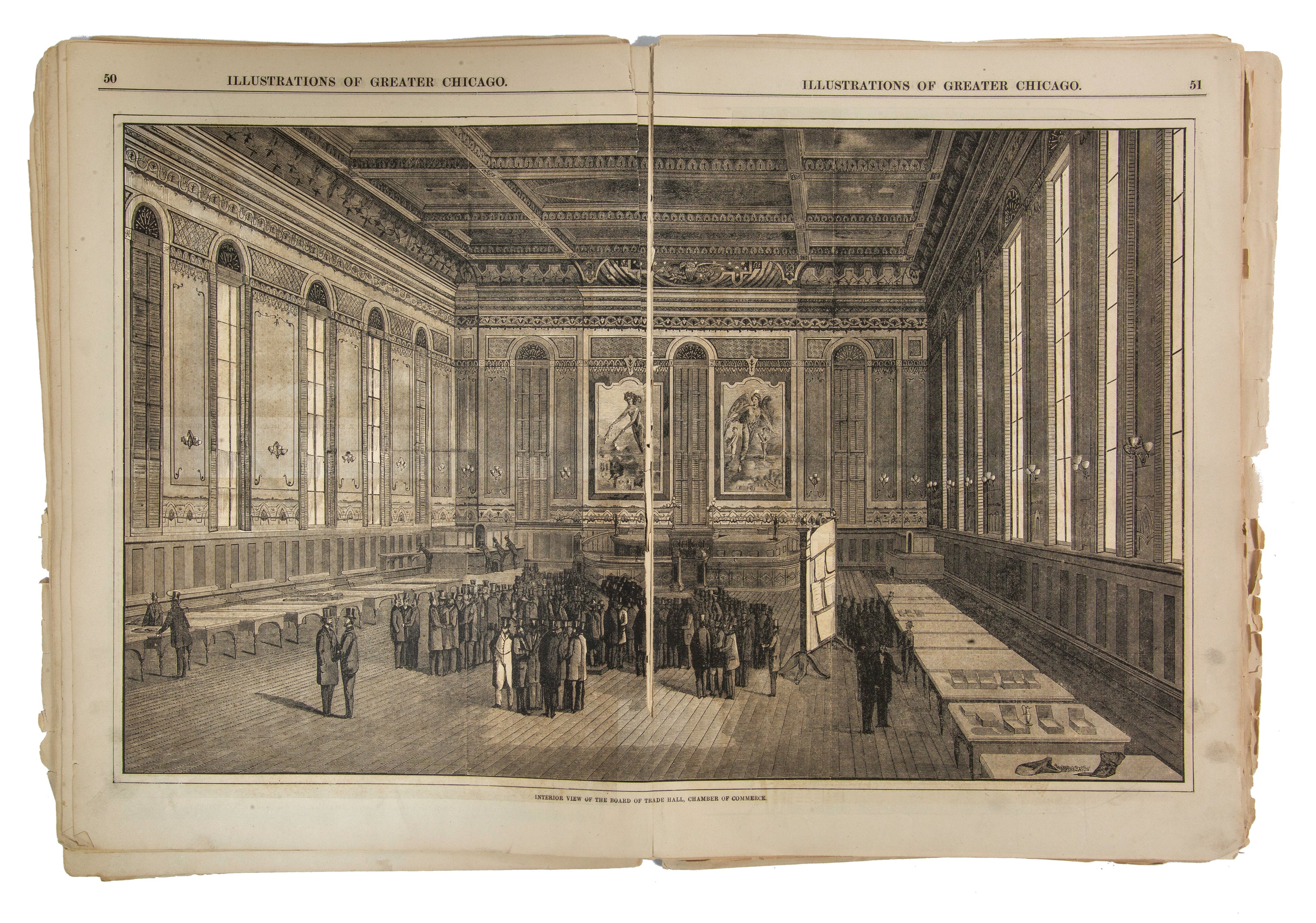 rare folio size 1872 one year from the fire chicago illustrated published by j.m. wing & company