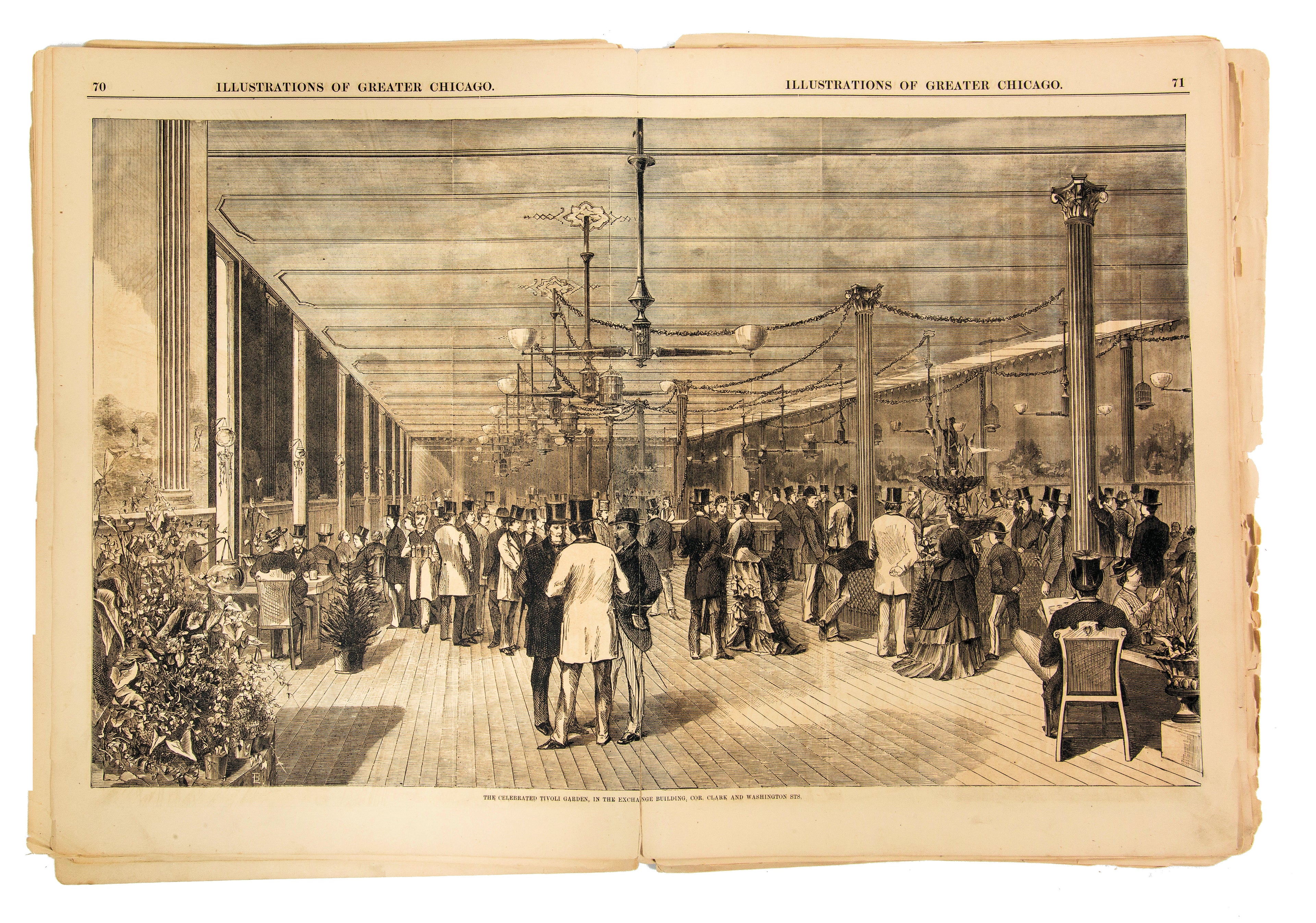 rare folio size 1872 one year from the fire chicago illustrated published by j.m. wing & company