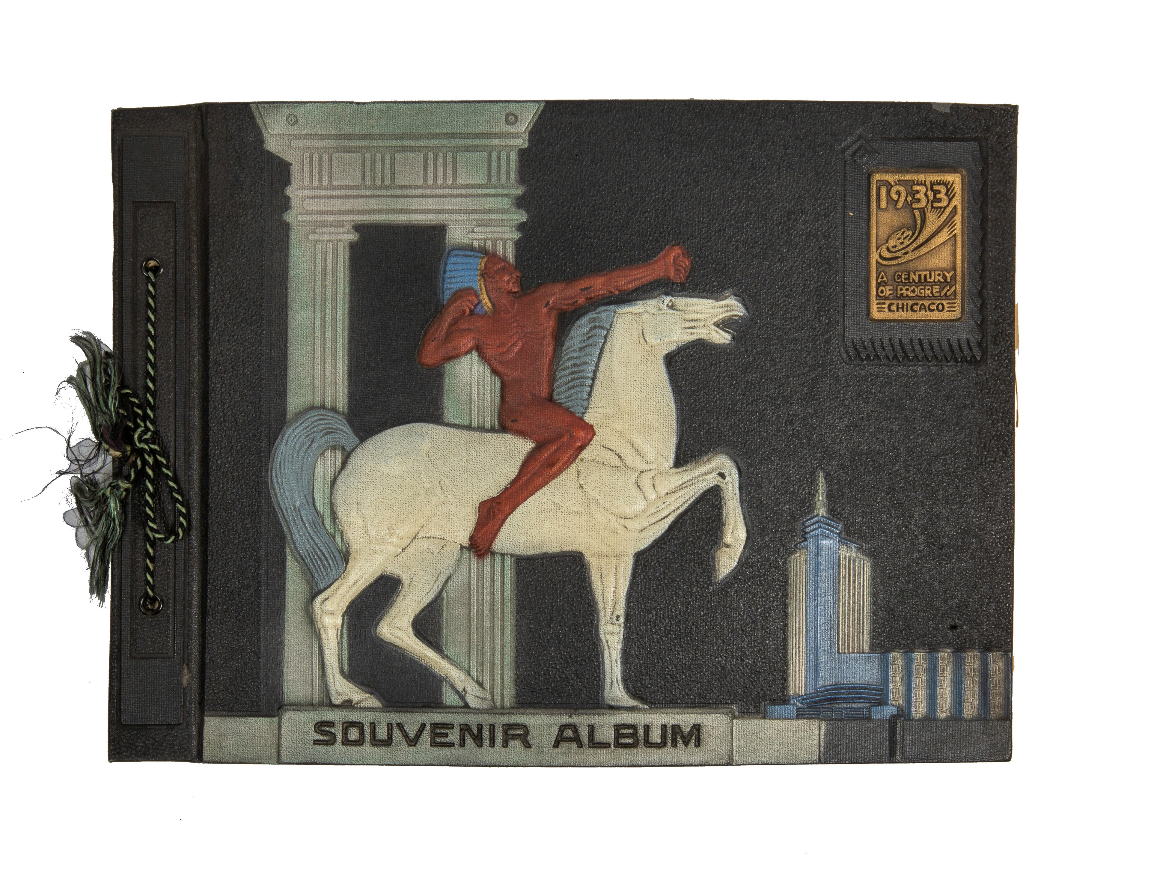 historically important 1933-34 century of progress or chicago world's fair souvenir scrapbook by anna jrak krause