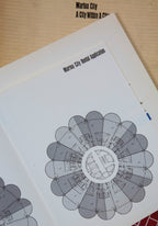 original and largely intact 1962 marina city (bertrand goldberg, 1964-68) prospectus showcasing the building’s distinctive architectural elements with floor plans, site layouts, models, and photographs.