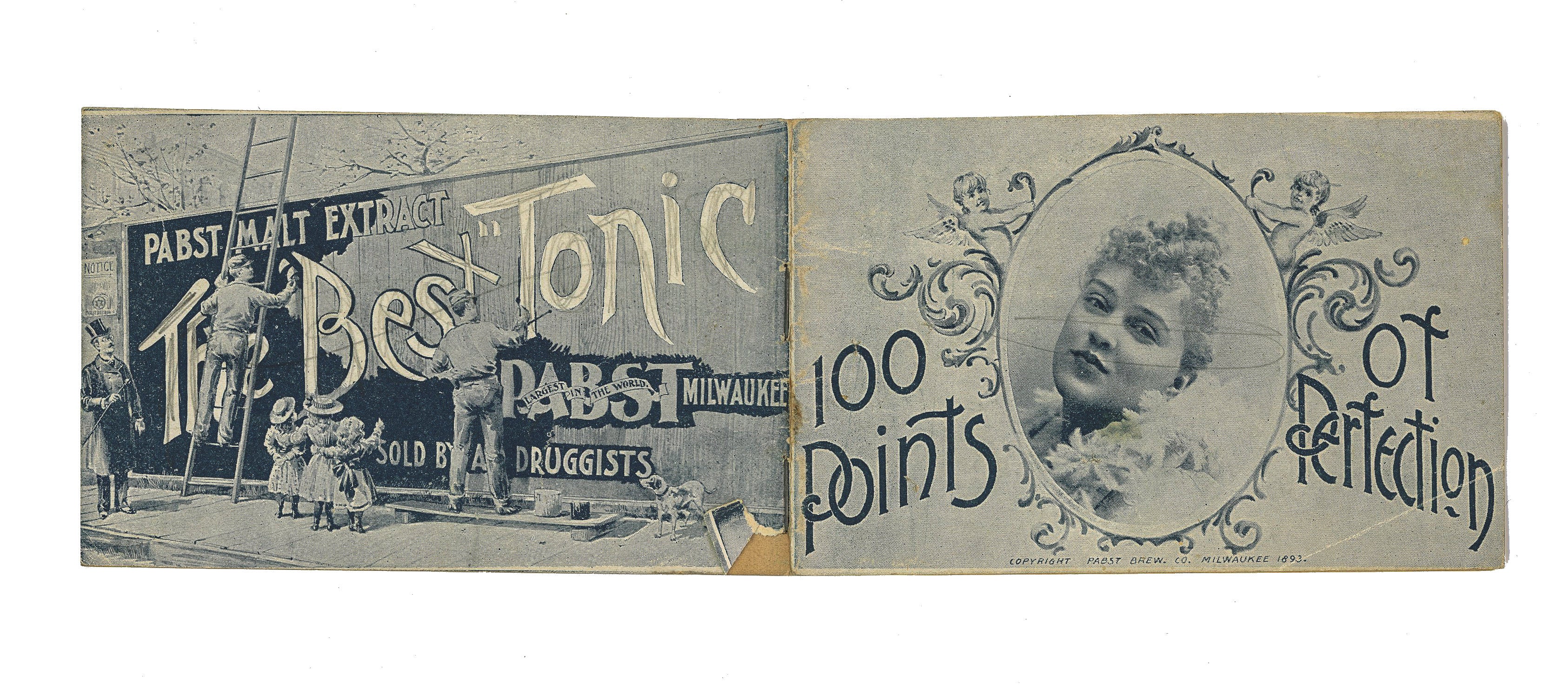 rare 1893 pabst brewing company columbian exposition pavillion "100 points of perfection" illustrated booklet