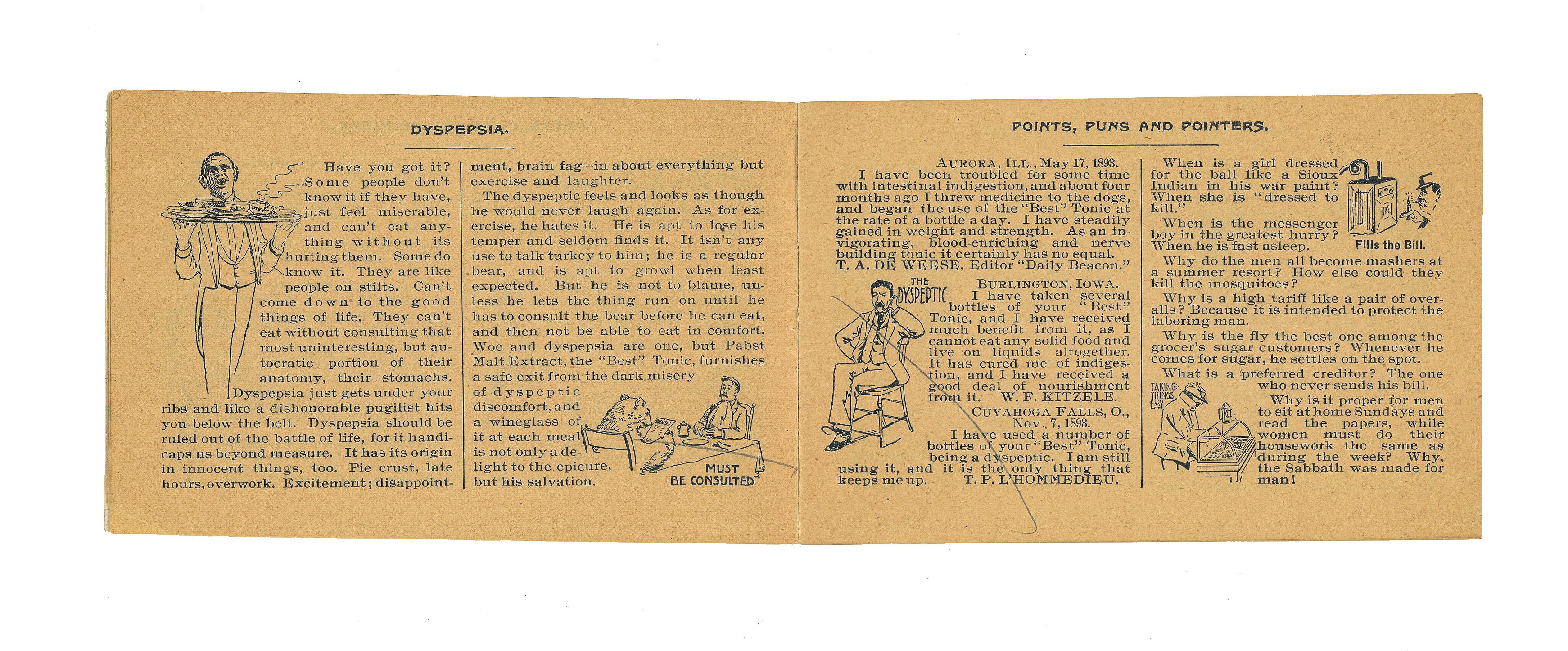 rare 1893 pabst brewing company columbian exposition pavillion "100 points of perfection" illustrated booklet