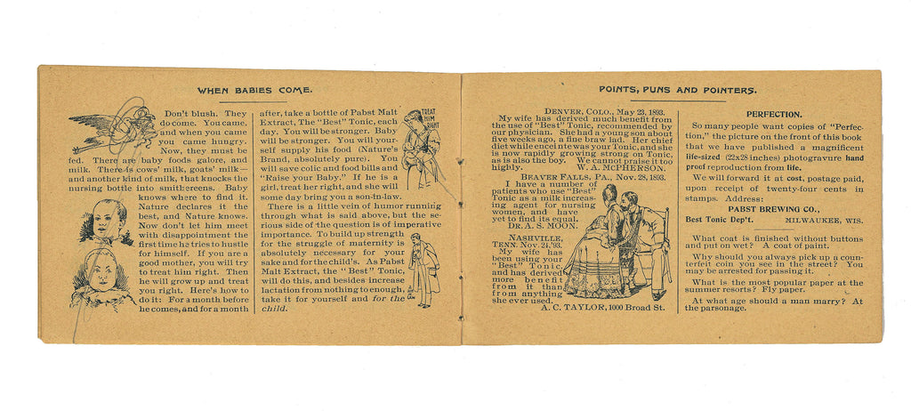 rare 1893 pabst brewing company columbian exposition pavillion "100 points of perfection" illustrated booklet