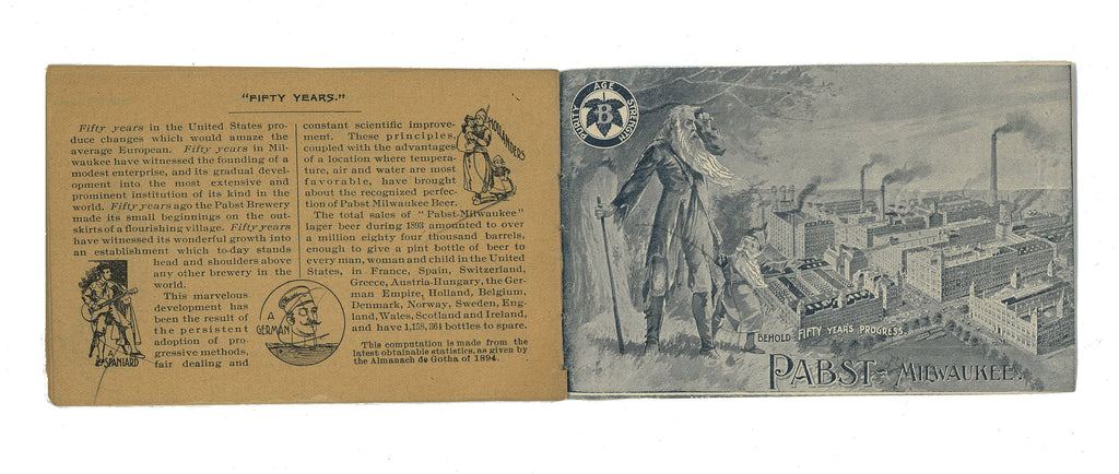 rare 1893 pabst brewing company columbian exposition pavillion "100 points of perfection" illustrated booklet