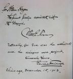 a rare, original, signed and dated hardbound souvenir program or dedication book on the iroquois theater, published by rand, mcnally &amp; co. in 1903.