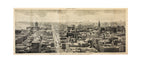 original folio-size, black-and-white lithographic centerfold print of "the heart of chicago, from the masonic building" drawn by charles graham and published in the october 29, 1892 issue of harper's weekly.