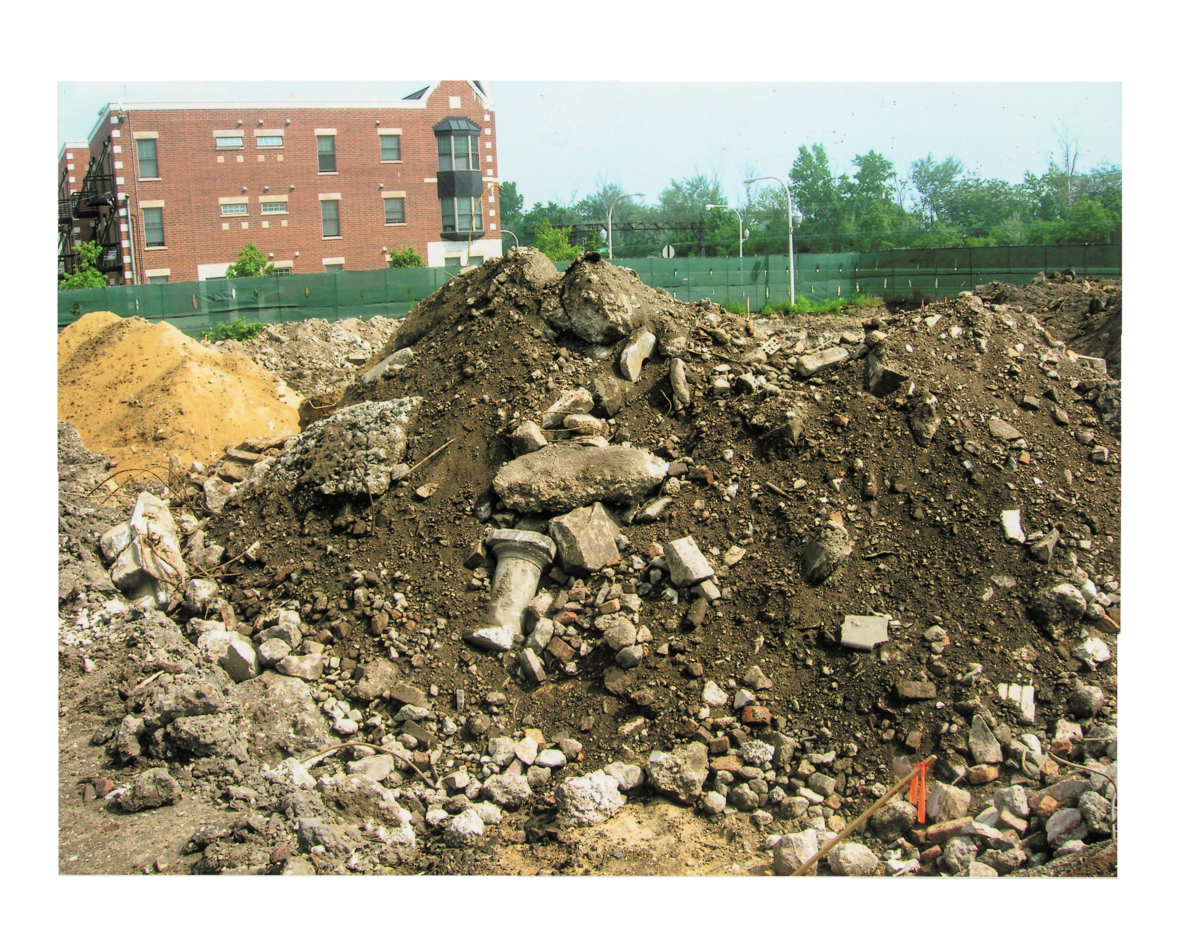 unearthed 1930s washington porter ii kiosk sphink riveted joint steel tower fragment