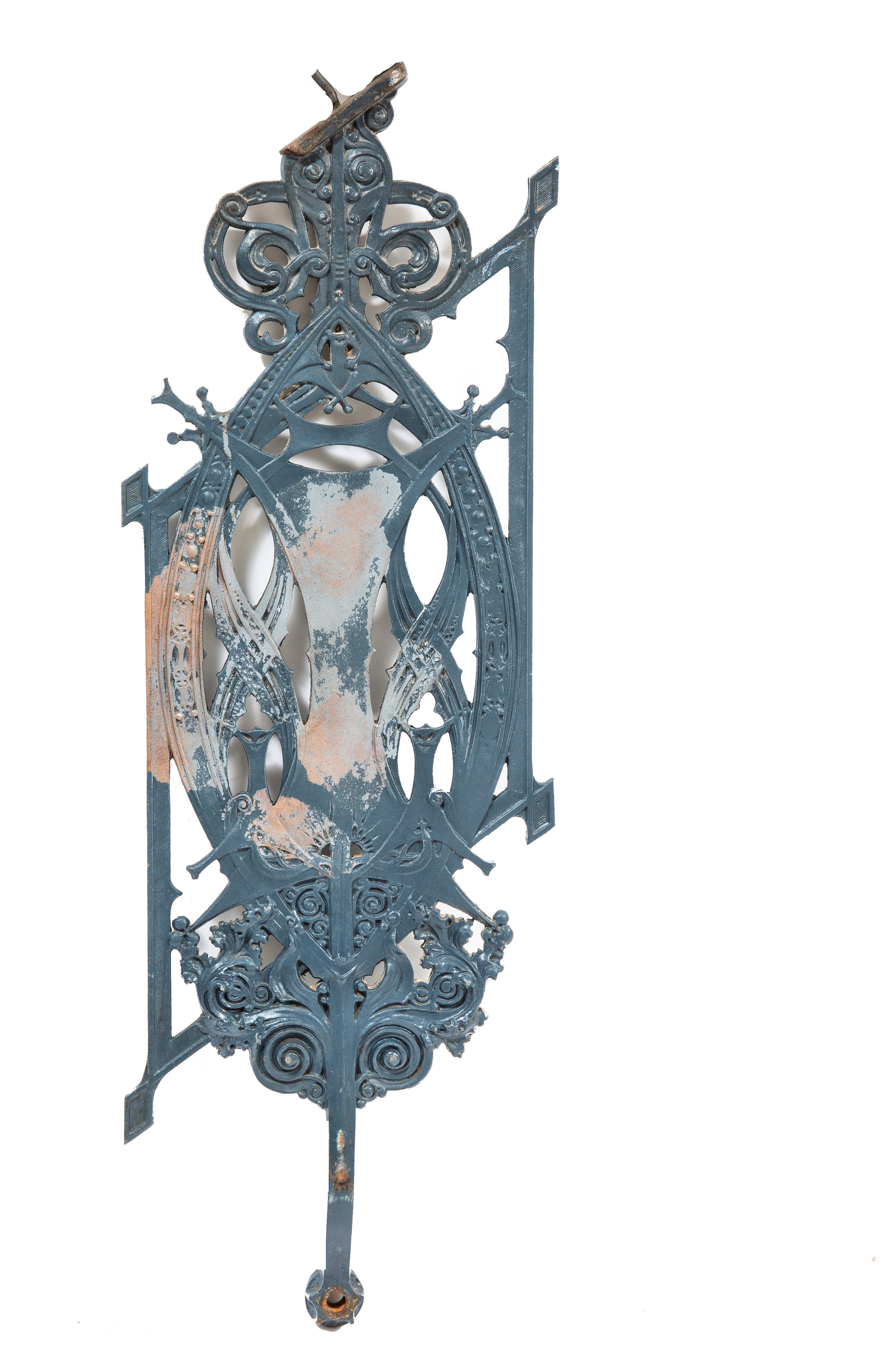 simeon b. eisendrath and louis h. sullivan-designed copper-plated cast iron guaranty or plymouth building staircase baluster fabricated by the winslow brothers