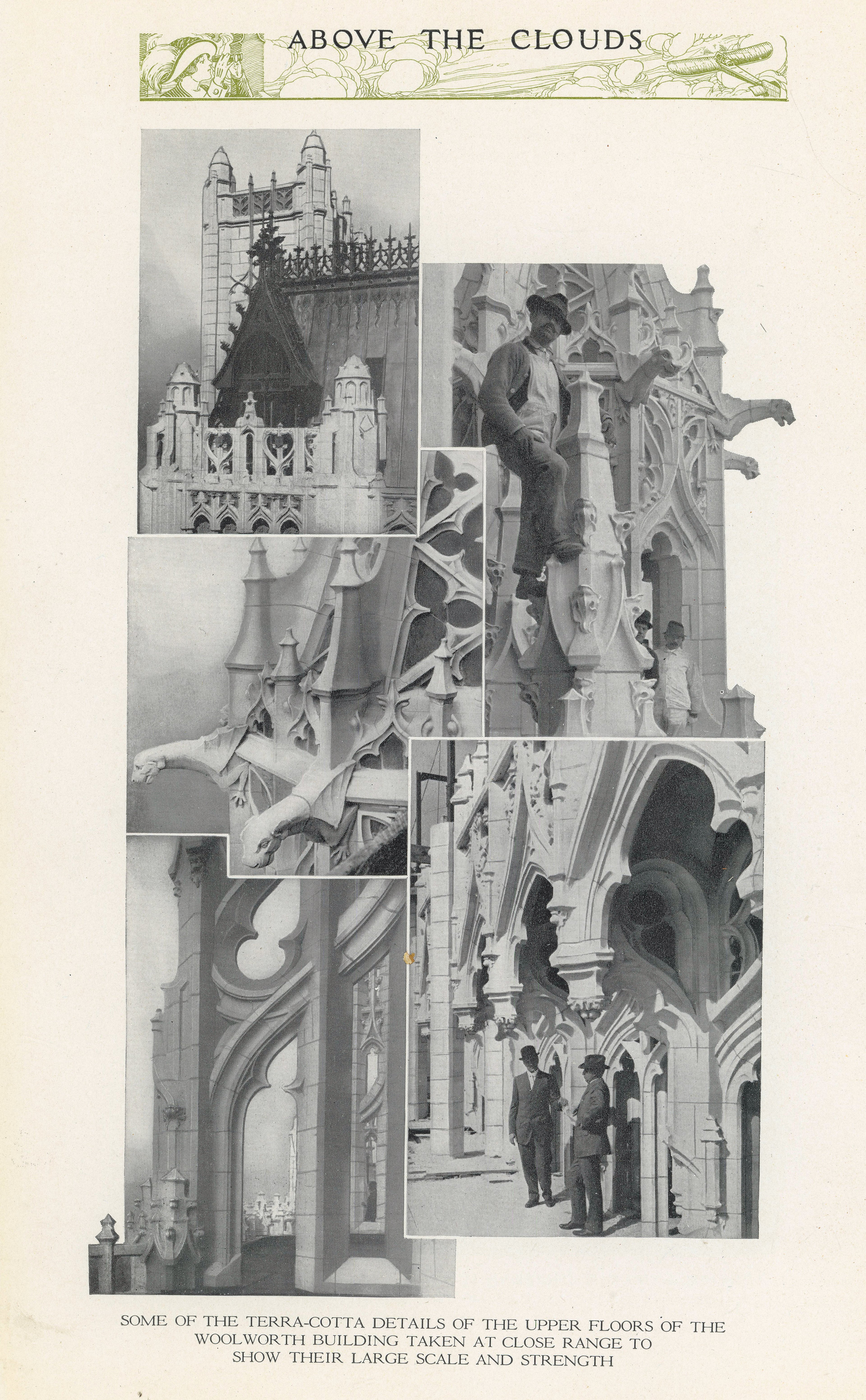 above the clouds and old new york: an historical sketch of the site and a description of the many wonders of the woolworth building