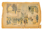 rare inter-ocean 1893 "scenes from the vanishing city" hand-colored lithograph
