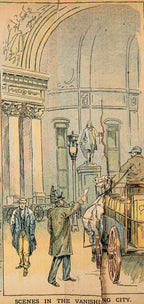 rare inter-ocean 1893 "scenes from the vanishing city" hand-colored lithograph