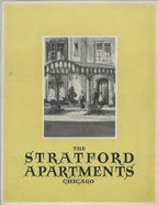 original promotional brochure for paul fredrick olsen's hotel stratford (1923), located at 4131 north sheridan road, chicago, il.