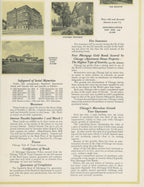 original promotional brochure for paul fredrick olsen's hotel stratford (1923), located at 4131 north sheridan road, chicago, il.