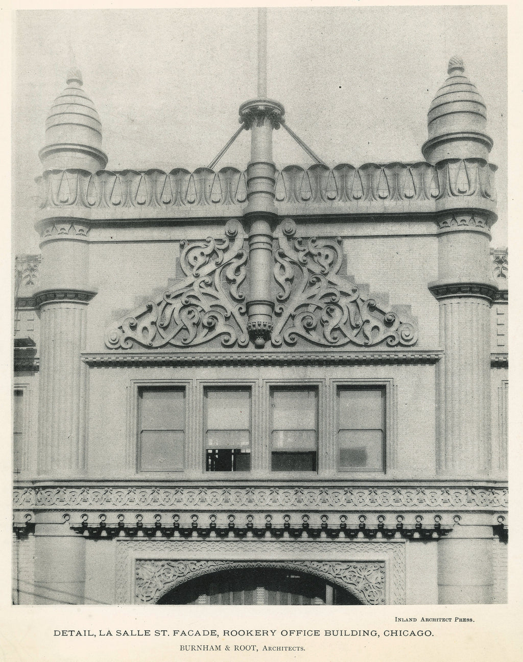 group of original burnham and root rookery building (1888) lithographic prints