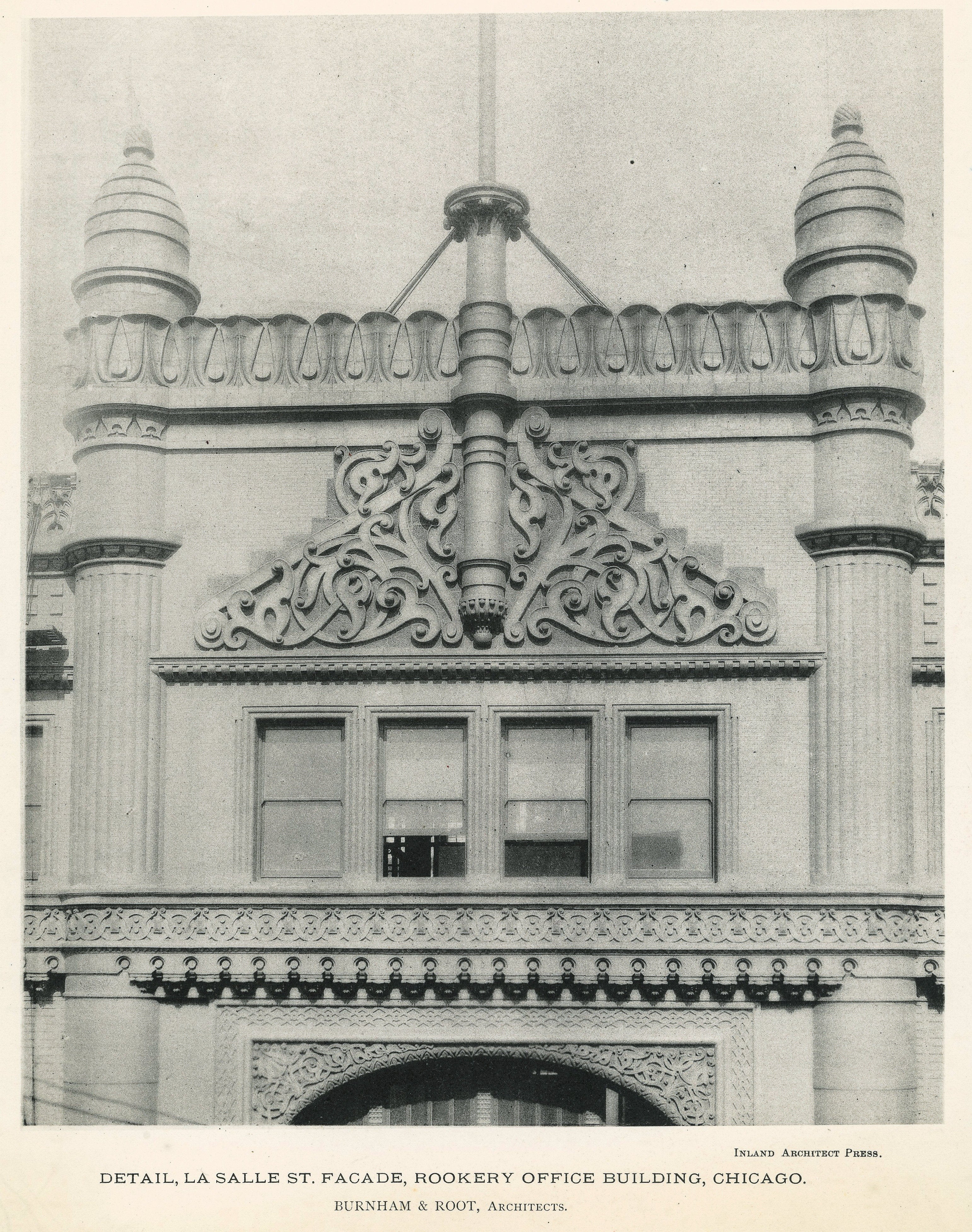 group of original burnham and root rookery building (1888) lithographic prints