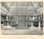 group of original burnham and root rookery building (1888) lithographic prints