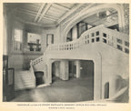 group of original burnham and root rookery building (1888) lithographic prints