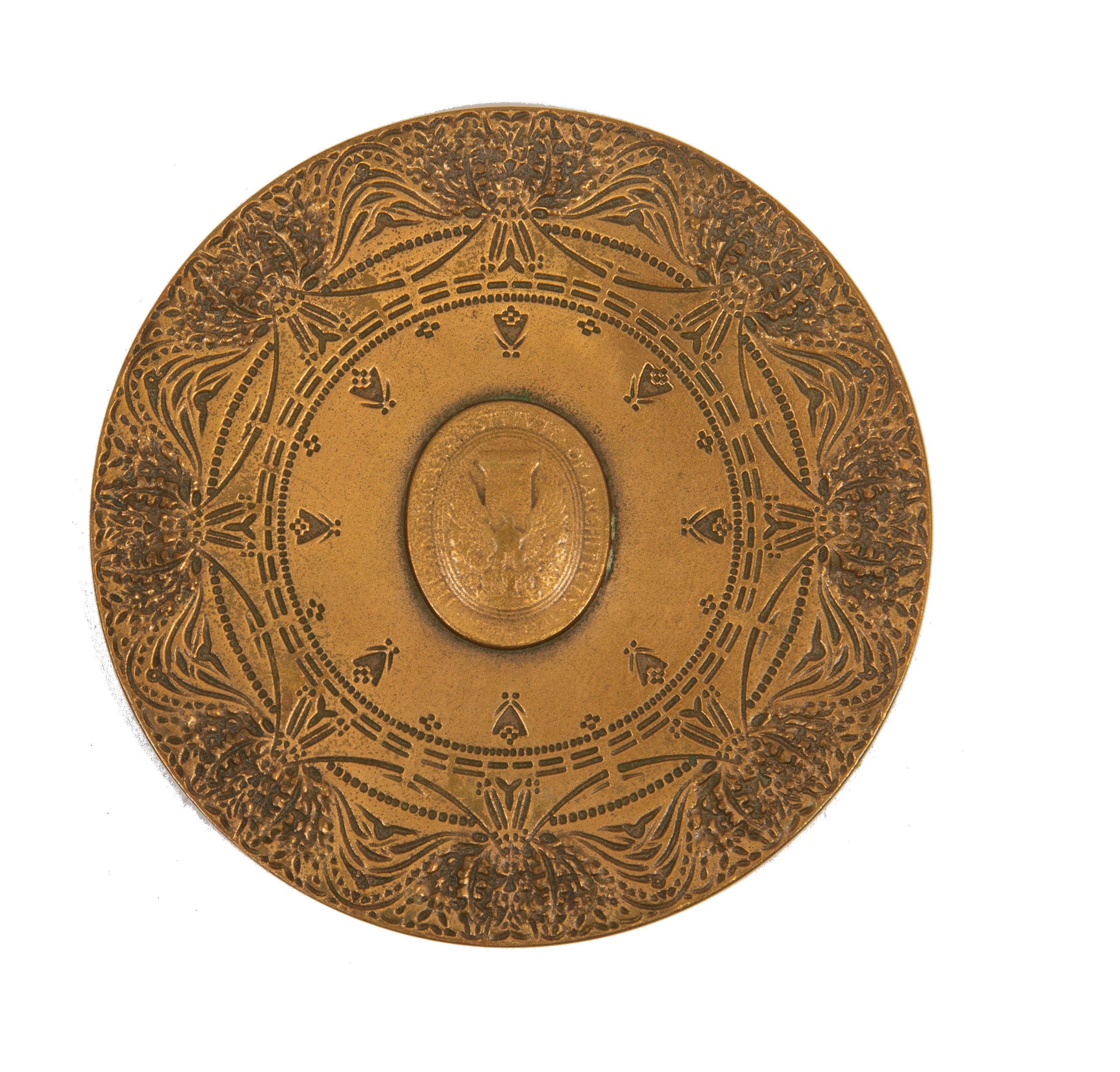 original cast bronze double-sided 1869-1969 chicago chapter american institute of architects centennial medal