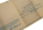 rare 1925 original agreement with fold-out blueprint between shed aquarium society and john g. shedd
