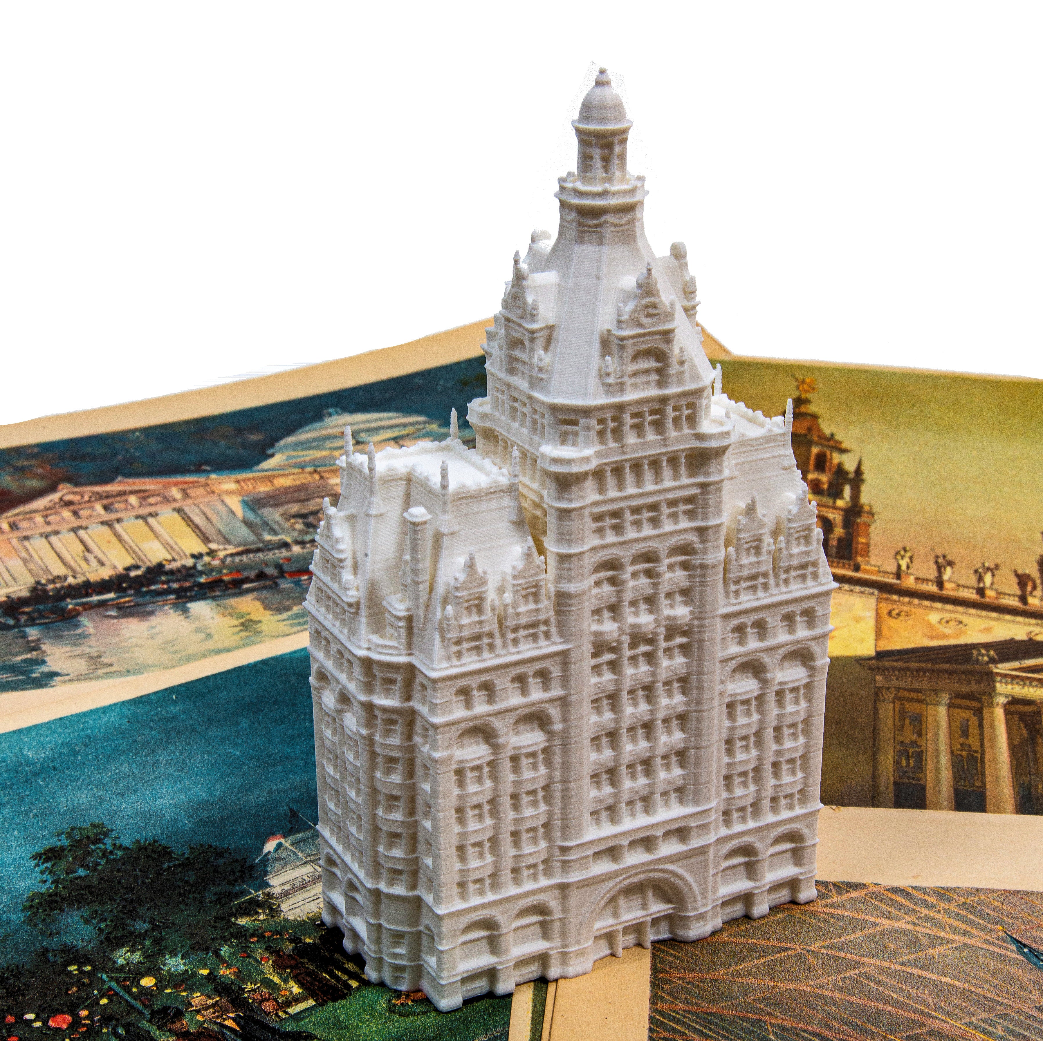 diminutive solon s. beman pabst building model