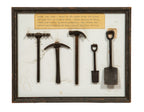 rare collection of mounted 1871 chicago fire relics from a prominent collector