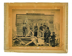 lithographic print of the w.d. kerfoot realty company building signed and dated by emil rudolph to his friend john “bet-a-million” gates
