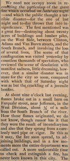 original october 10th, 1871 chicago evening post extra covering the great chicago fire of 1871