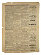 original october 10th, 1871 chicago evening post extra covering the great chicago fire of 1871