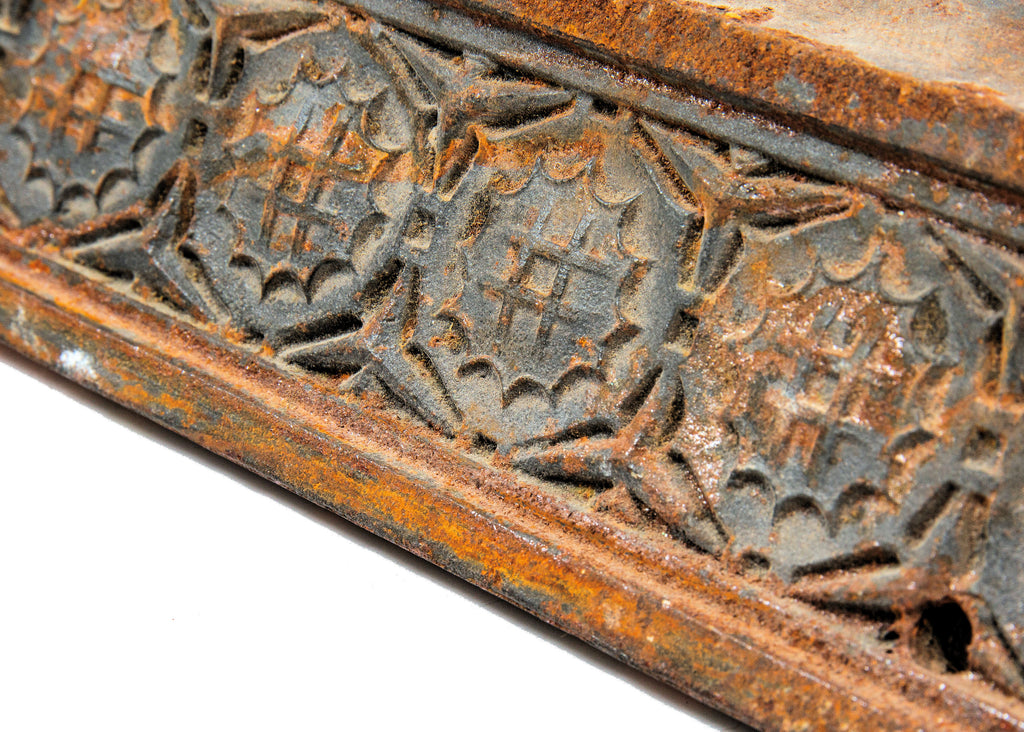 museum-quality louis h. sullivan-designed 1898-99 cast iron schlesinger and mayer pedestrian bridge mullion