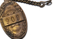 rare early 20th century marshall and fox cast bronze chicago blackstone hotel guestroom door keyfob