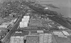 group of reprint photographic images of michael reese hospital as it appeared in 1960